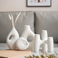 Nordic Ceramic Vase Set – Modern Minimalist Home Décor